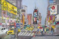 Oil Painting - Times Square - Oil